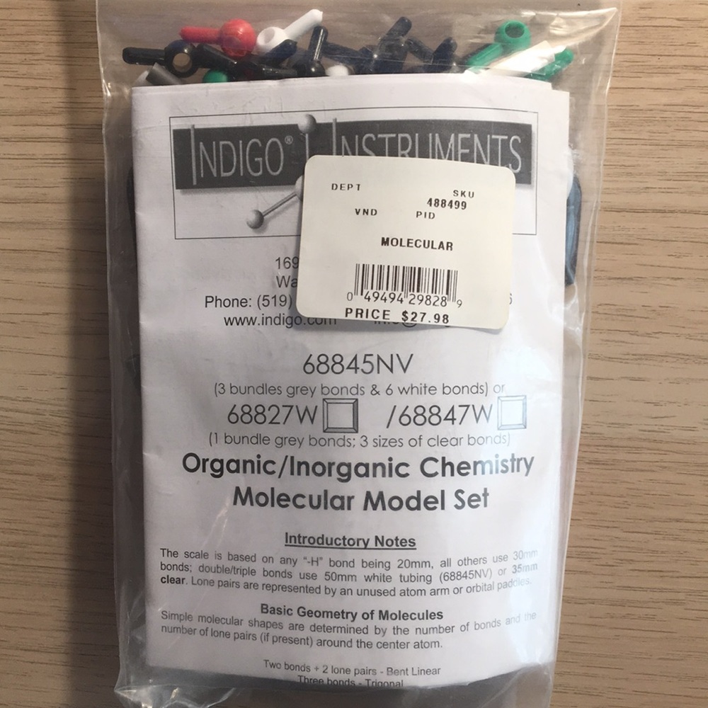 Organic Chemistry Molecular Model Set